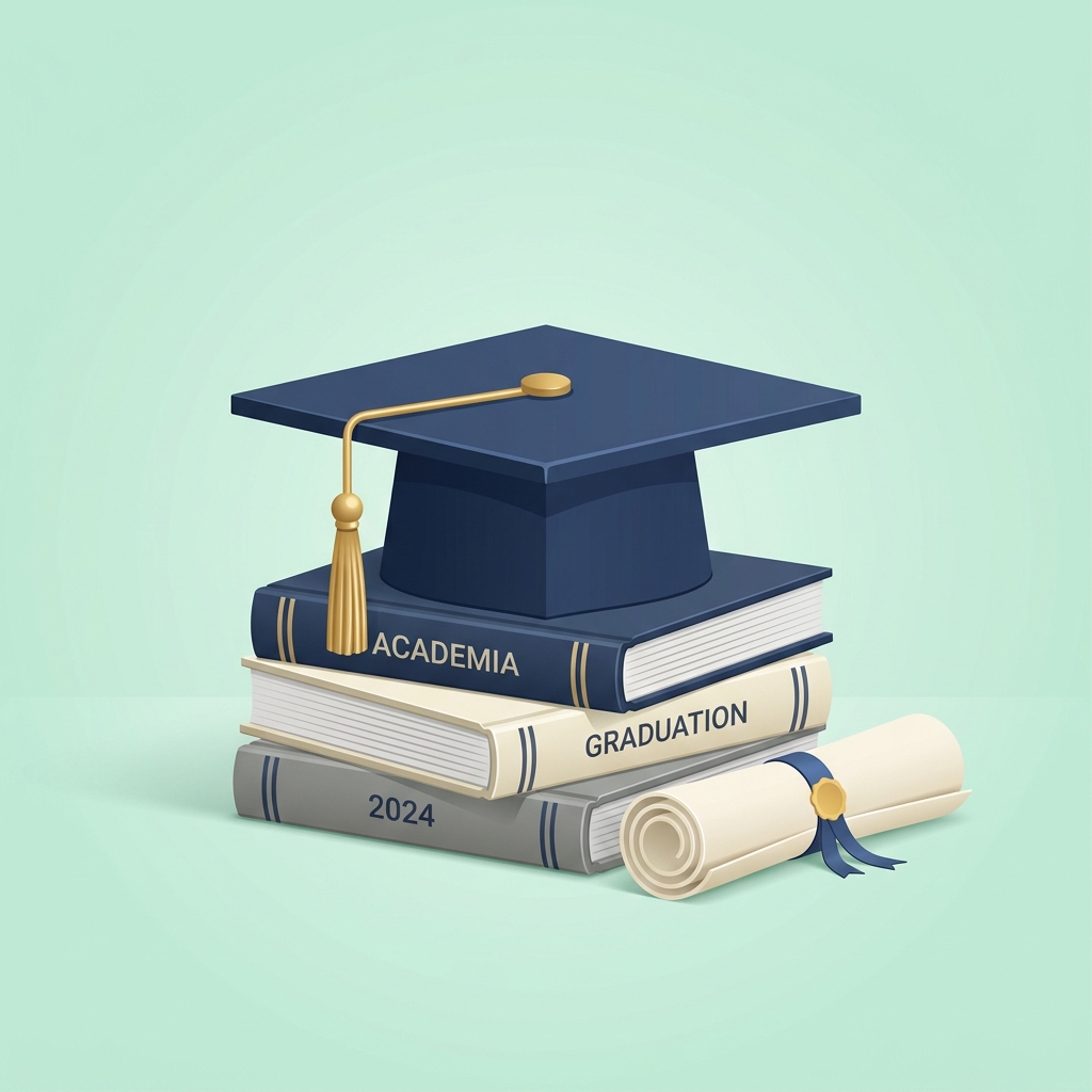 Scholarship Program Graduation Illustration